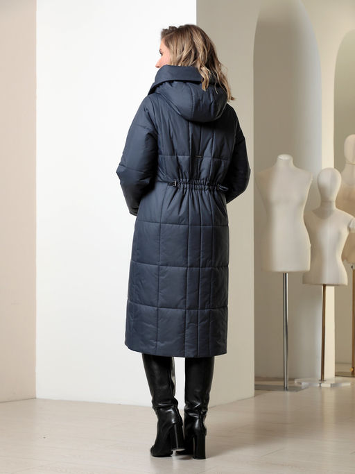 25417 Пальто т.синий - Dizzyway фото 6