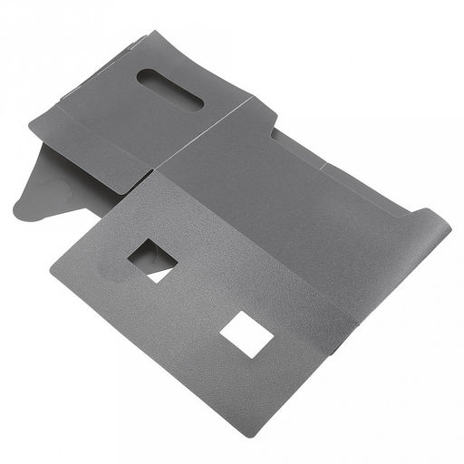 Коробка-органайзер пластмассовая "Уют" 28х18х20см, складная, прямоугольная, с ручками, цвет серый (Китай)