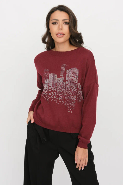 БЕЛАРУСЬ Джемпер Д 3522/бордо