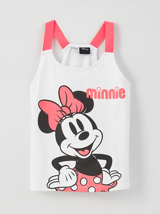 Kare Yaka Minnie Mouse Bask?l? K?z ?ocuk Atlet