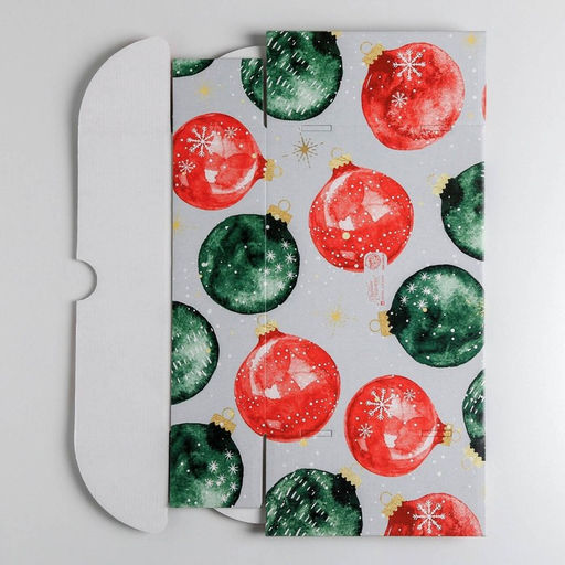 Коробка подарочная новогодняя складная «Уютного Нового года», 30.5 х 22 х 9.5 см