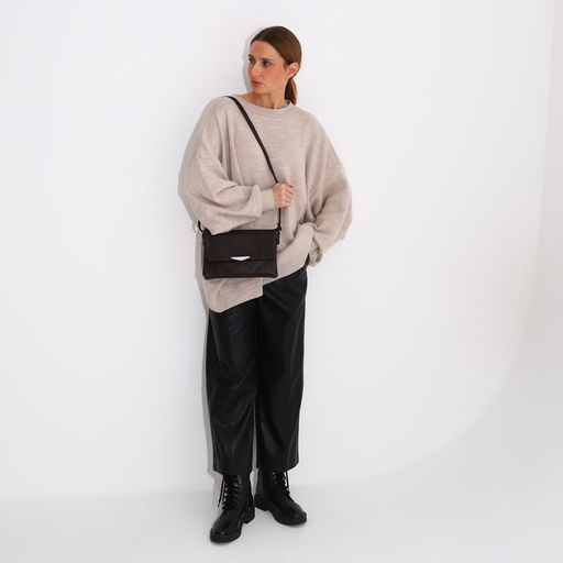 Сумка-мессенджер на молнии, цвет коричневый - Simaland фото 7