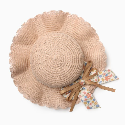 Шляпа для девочки MINAKU «Милашка», размер 52, розовая