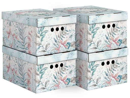 VAL BT-BCTN-LG-4S Короб картонный, складной, малый, 25*33*18.5 см, набор 4 шт., BOTANIC LIGHT, шт - Valiant фото 7