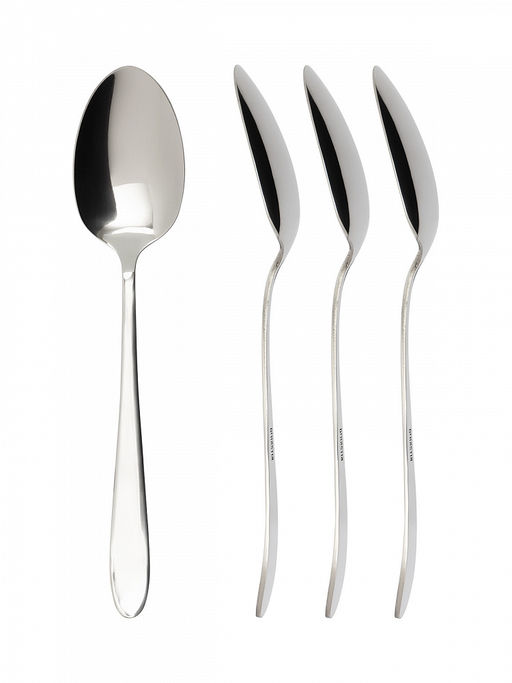 Набор столовых приборов 16 шт. серебро нержавеющая сталь - Lucky фото 4