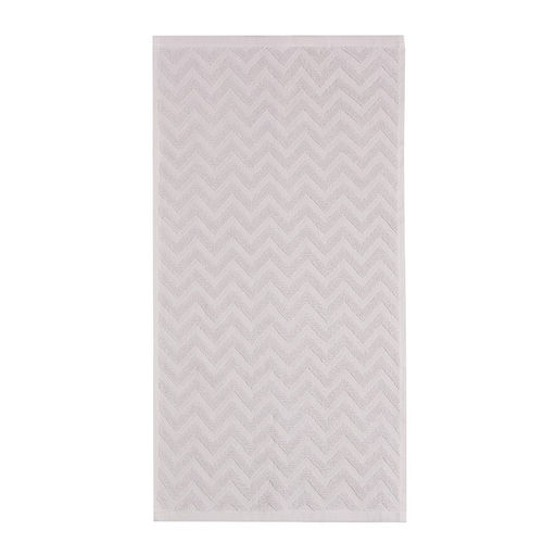 Полотенце махровое LoveLife Zig-Zag, 30х60 см, цвет пыльно-лавандовый, 100% хл, 450 гр/м2  фото 2