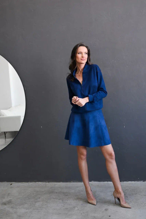 Юбка БР 410-3 Тёмно синий - T.C.T фото 2