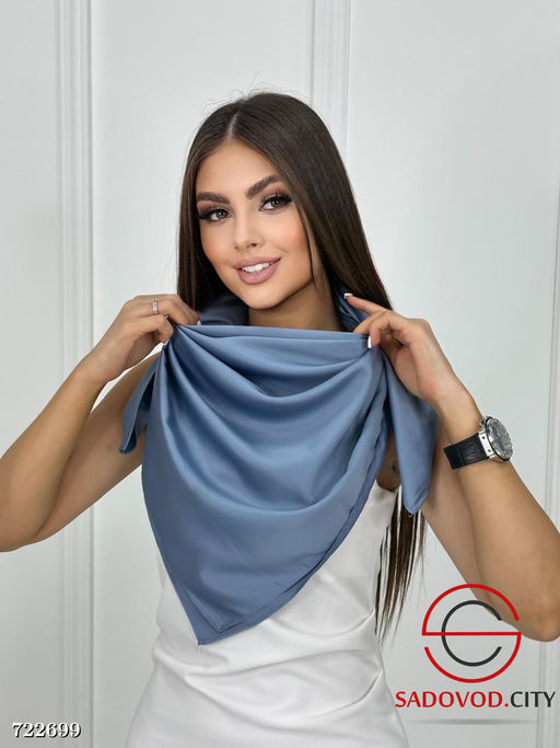 Женский однотонный платок