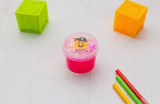 Слайм "Прихлоп. Мальчик - пират" 90гр., с шариками, цвет в ассорт., РОССИЯ