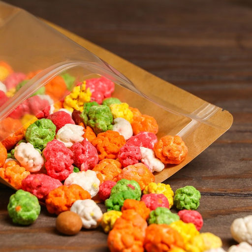 Цена за 50 шт. Пакет Zip-lock Крафт с прозрачной стенкой 18 Х 26 + 4 см