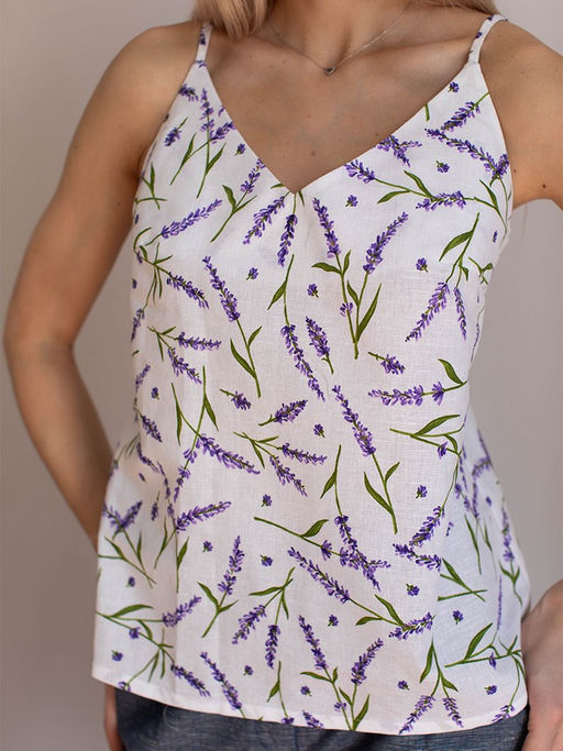 топ майка лен, хлопок - Волтри фото 3