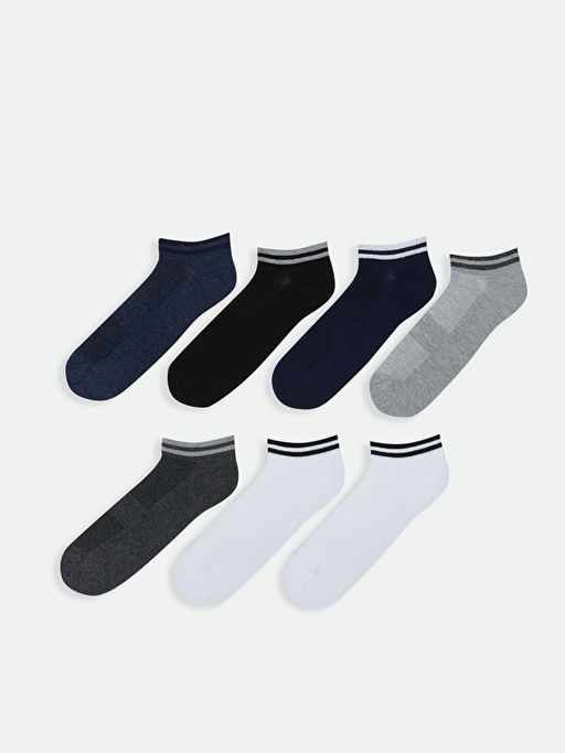 ?izgili Erkek Patik ?orap 7li