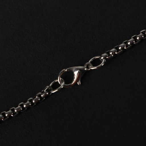 Кулон-амулет «Помпеи», символ, красный в чернёном серебре, 70 см