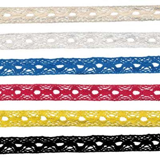 Gamma кружевная лента 16 мм HVK-38 в рулоне 22.8 м 0.5 СК/Распродажа