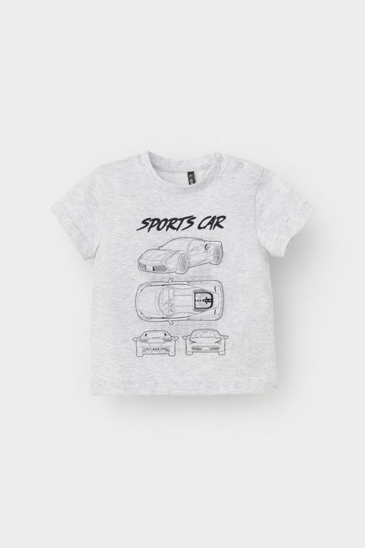 Crockid _ КР 302628/св.серый меланж к516 фуфайка д/мал яс