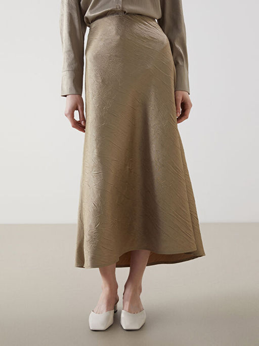 Loose Fit A Kesim Saten Etek