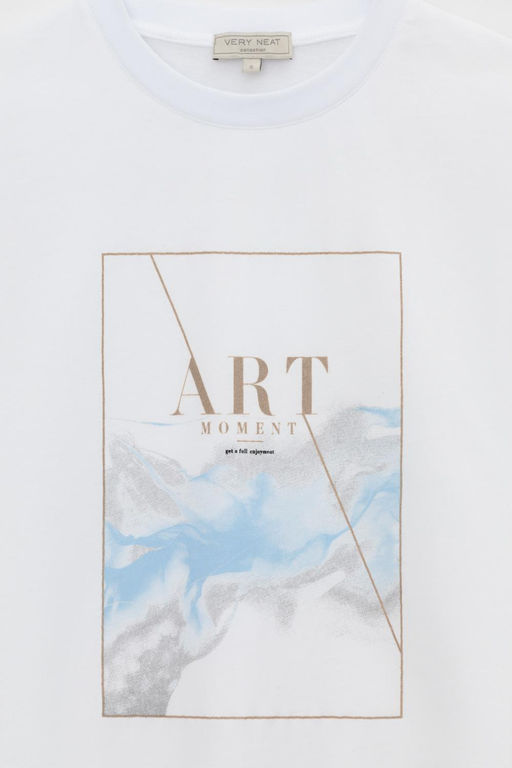 ЕВТ 3311/белый(голубые цветы) фуфайка жен