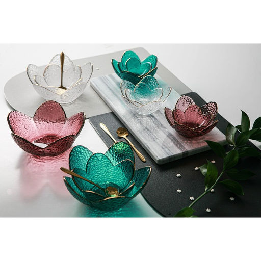 Миска стеклянная фигурная Цветок, 60 мл, 94 см - Simaland фото 7