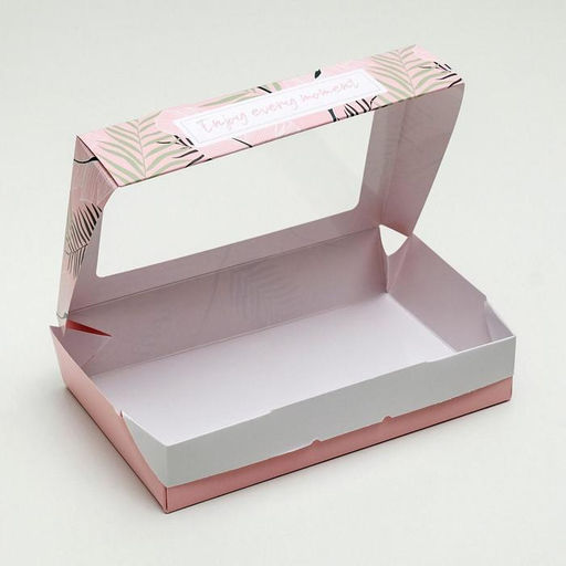 Цена за 5 шт. Кондитерская упаковка, коробка с ламинацией «Тропики», 20×12×4 см