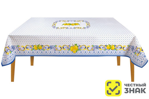 Скатерть Positano 180х145см, хлопок 100%. - Easy life фото 3