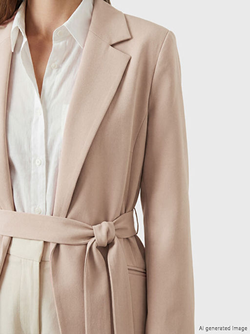 Beli Ku?akl? Kad?n Blazer Ceket