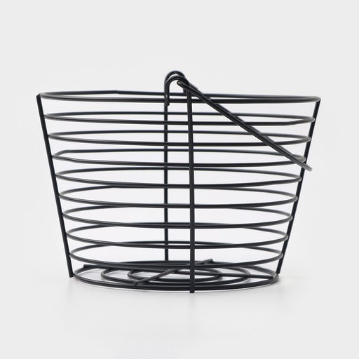 Фруктовница Доляна, 19.5×19.5×13 см, чёрная