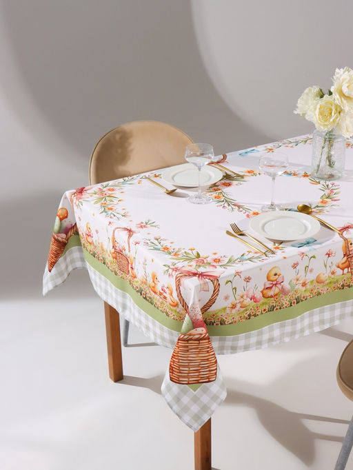 Скатерть на стол Доляна. Пасхальные цыплята 145?1803 см