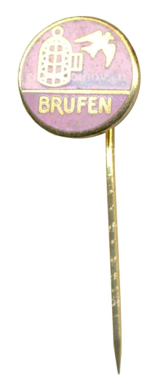 Значок рекламный Brufen