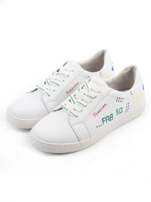 03-M17-30 WHITE Полуботинки женские (натуральная кожа)