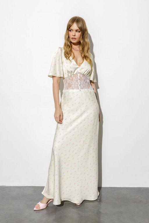 Платье Pirs 6662 пастельный желтый  фото 3