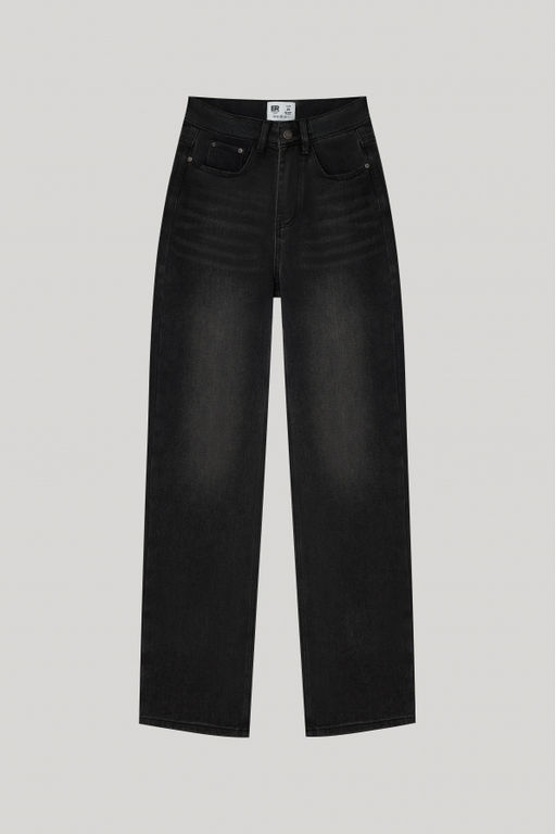 Джинсы-трубы Washed Black