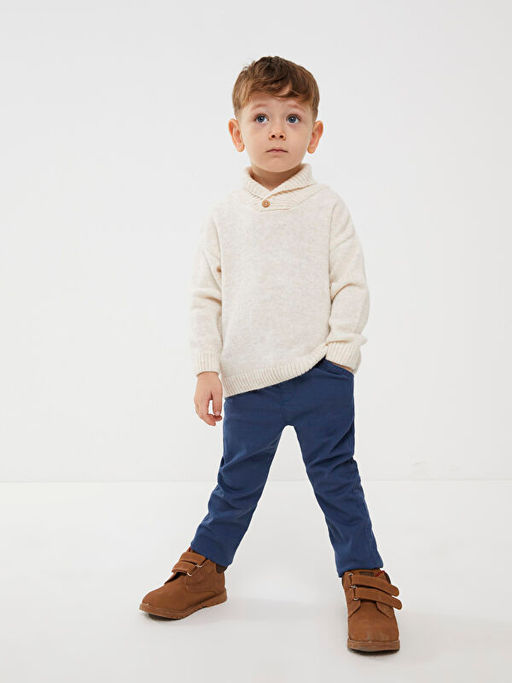 ?al Yaka Uzun Kollu Basic Erkek Bebek Triko Kazak - Waikiki фото 2