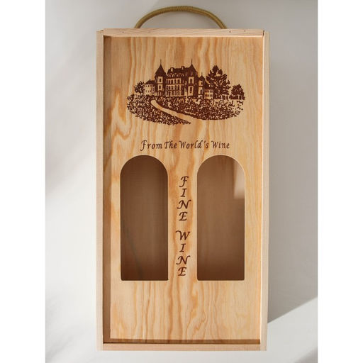 Ящик для хранения вина Доляна «Кальяри», 35×18 см, на 2 бутылки