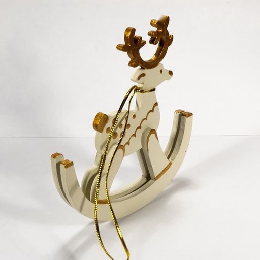 Елочные игрушки - Олень на качалке 1013 - Idh фото 3