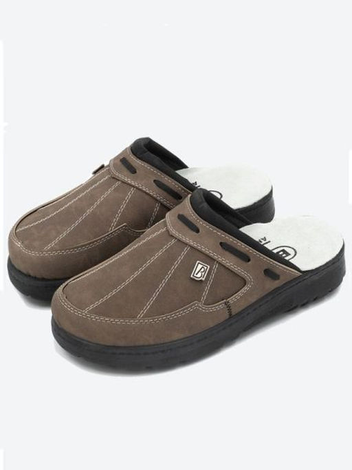 500 | Ivan | Коричневые мужские медицинские сабо с закрытым носом - Milka shoes&more фото 2