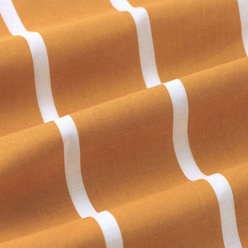 Простыня на резинке Этель 140*200*25 см  Mustard stripes, 100% хлопок, поплин, 125 гр/м2  фото 4