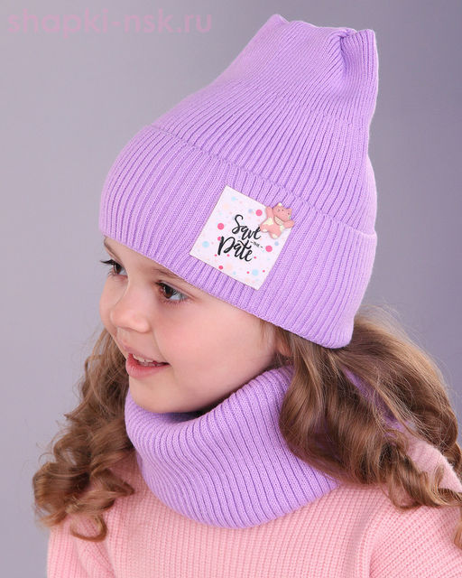 03-48-E Комплект флис (колпак+снуд) (46-50)