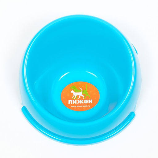 Миска Ракушка, 100 мл, 13,6х12,5х7 см, голубая - Пижон фото 2