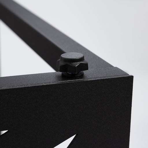 СтЖ104 Стол журнальный, 51х51х42 см, ЛДСП белый пайн бетон, металл чёрный (цвет 06)