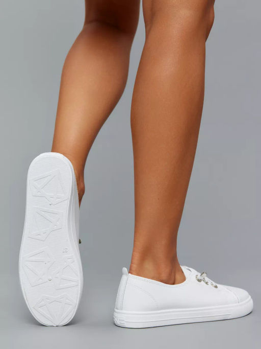 Кеды жен., белый, фурн., н/к