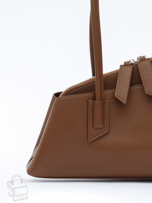 Сумка женская кожаная 6006L brown Polina&Eiterou  фото 5
