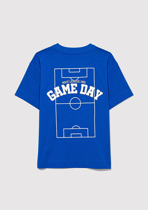 Game Day Bask?l? Mavi Tisort  фото 4