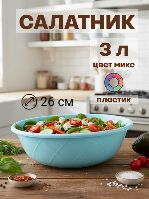 Цена за 2 шт. Салатник 3л