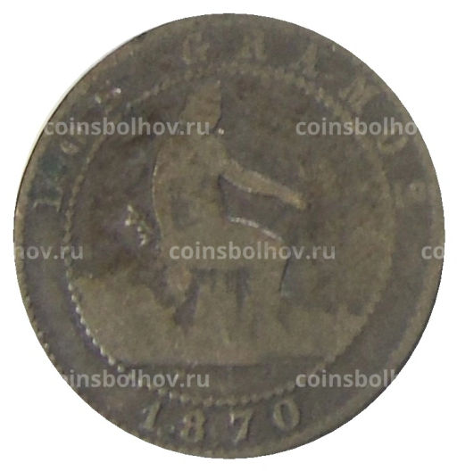 2 сентимо 1870 года Испания