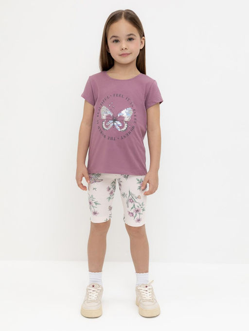 Crockid _ КР 400546/розовый,полевые бабочки к553 шорты (велосипедки) для дев  фото 5