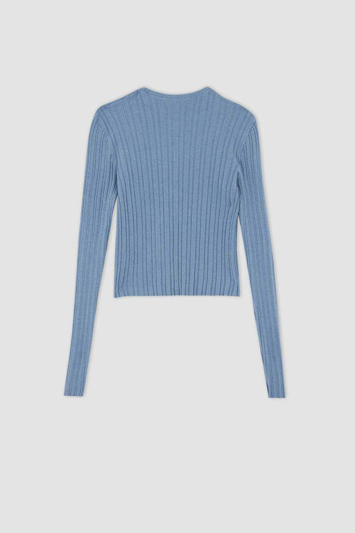 Кардиган приталенного кроя с V-образным вырезом - Defacto фото 7