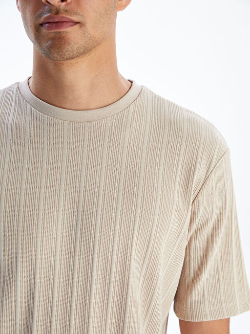 Bisiklet Yaka Erkek Dokulu Ti??rt