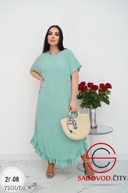 Крутое платье макси свободного кроя