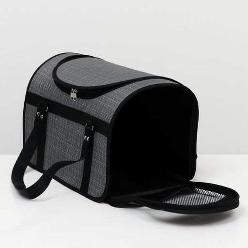 Сумка - переноска для животных, с люком, 40 х 25 х 27 см, микс цветов - Пижон фото 13