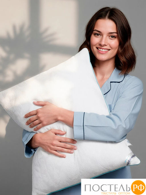 Подушка стеганая MEDSLEEP SKYLOR хлопок/лен/микровол.  фото 11